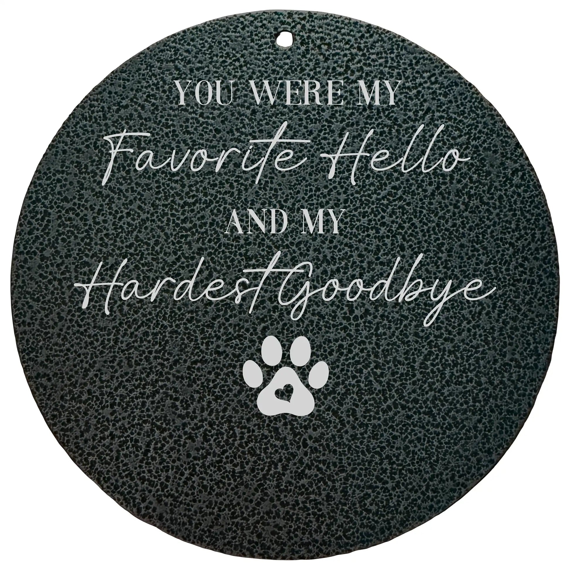 Personalized dog memorial wind chimes with custom engraved wind sail, dark powder-coated aluminum tubes 