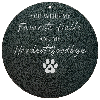 Personalized dog memorial wind chimes with custom engraved wind sail, dark powder-coated aluminum tubes 