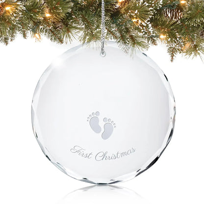 Baby's First Christmas Ornament - Footprints