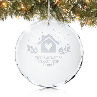 First Christmas in New Home Christmas Ornament - Glass