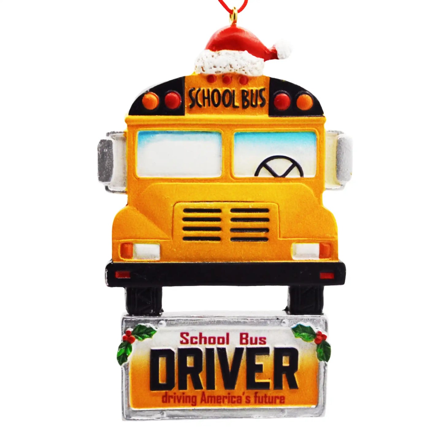 School Bus Driver Christmas Ornament