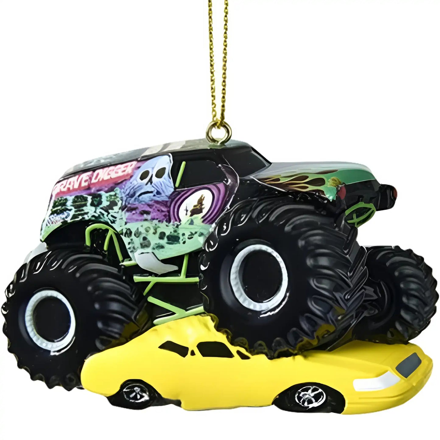 Grave Digger Monster Truck Christmas Ornament