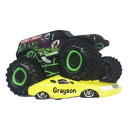 Grave Digger Monster Truck Christmas Ornament