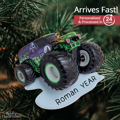 Grave Digger Christmas Ornament