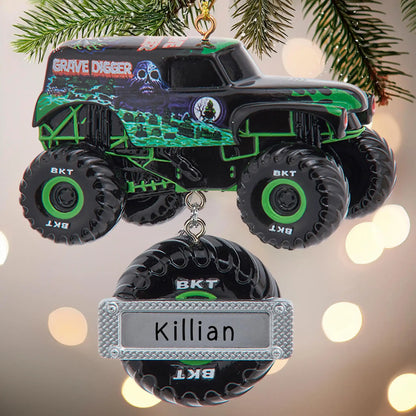 Grave Digger Truck Christmas Ornament