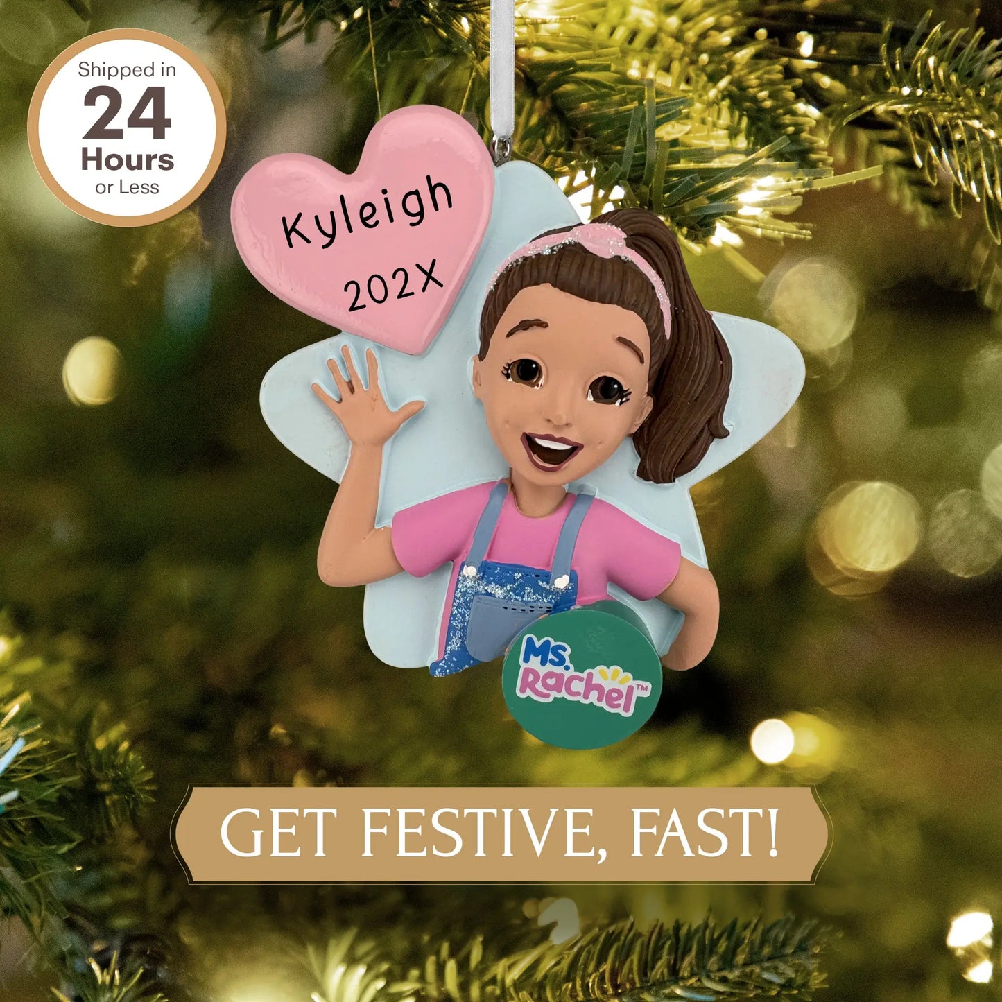 Ms. Rachel Personalized Ornament