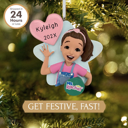 Ms. Rachel Personalized Ornament