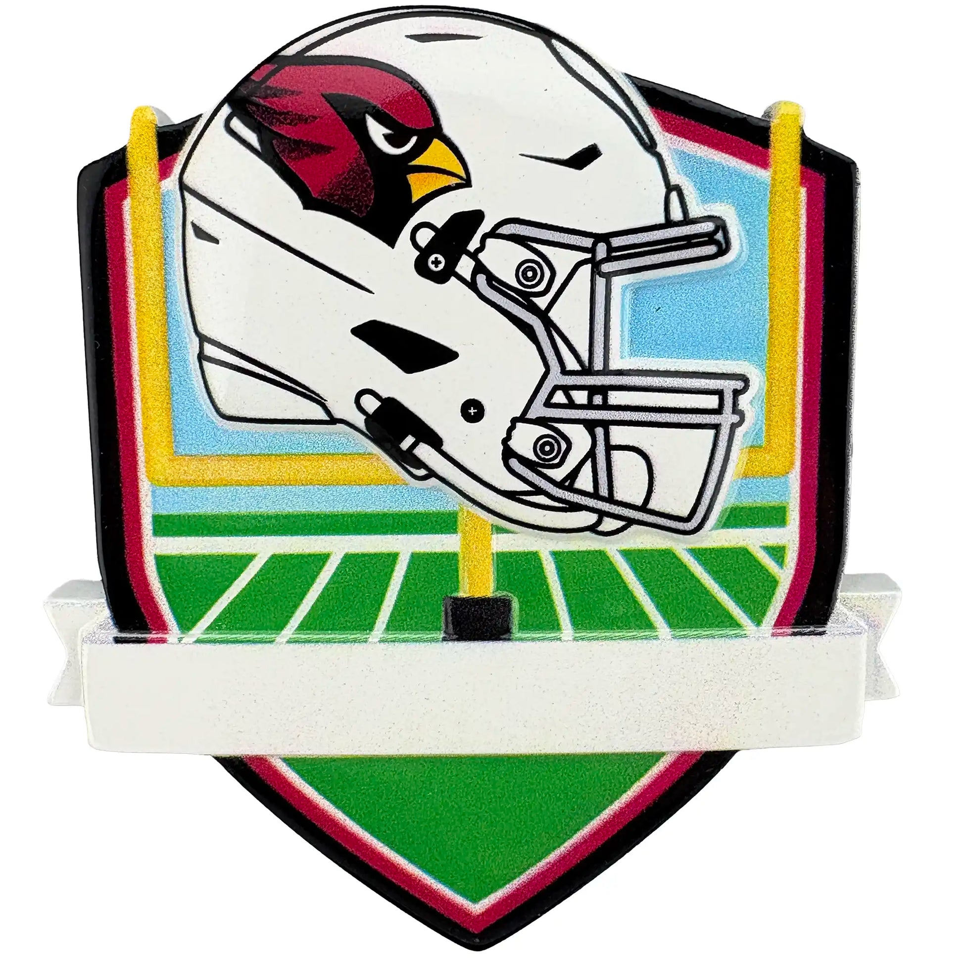 cardinals football helmet green Personalized Arizona Cardinals Shield Resin Ornament