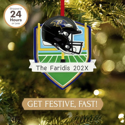 Baltimore Ravens NFL Personalized Ornament