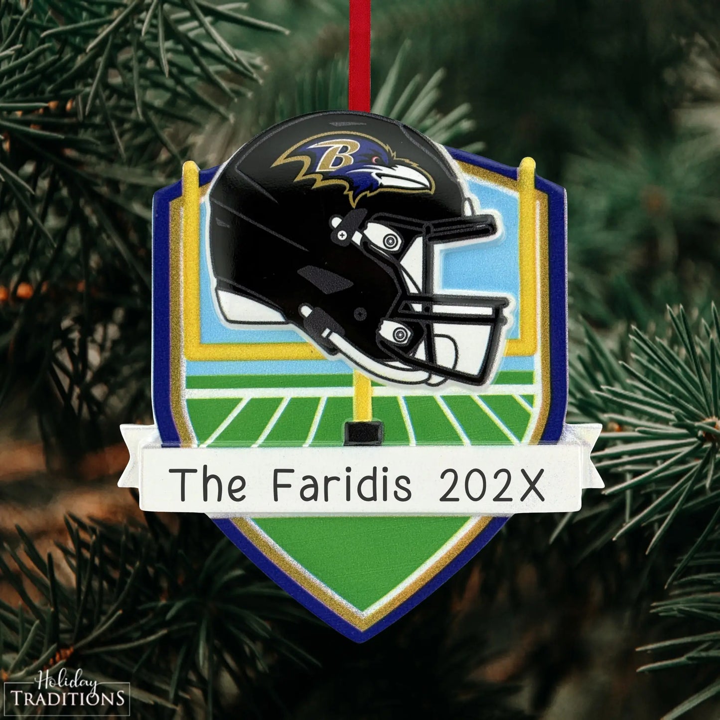 Baltimore Ravens NFL Personalized Ornament