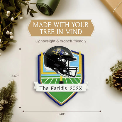 Baltimore Ravens NFL Personalized Ornament