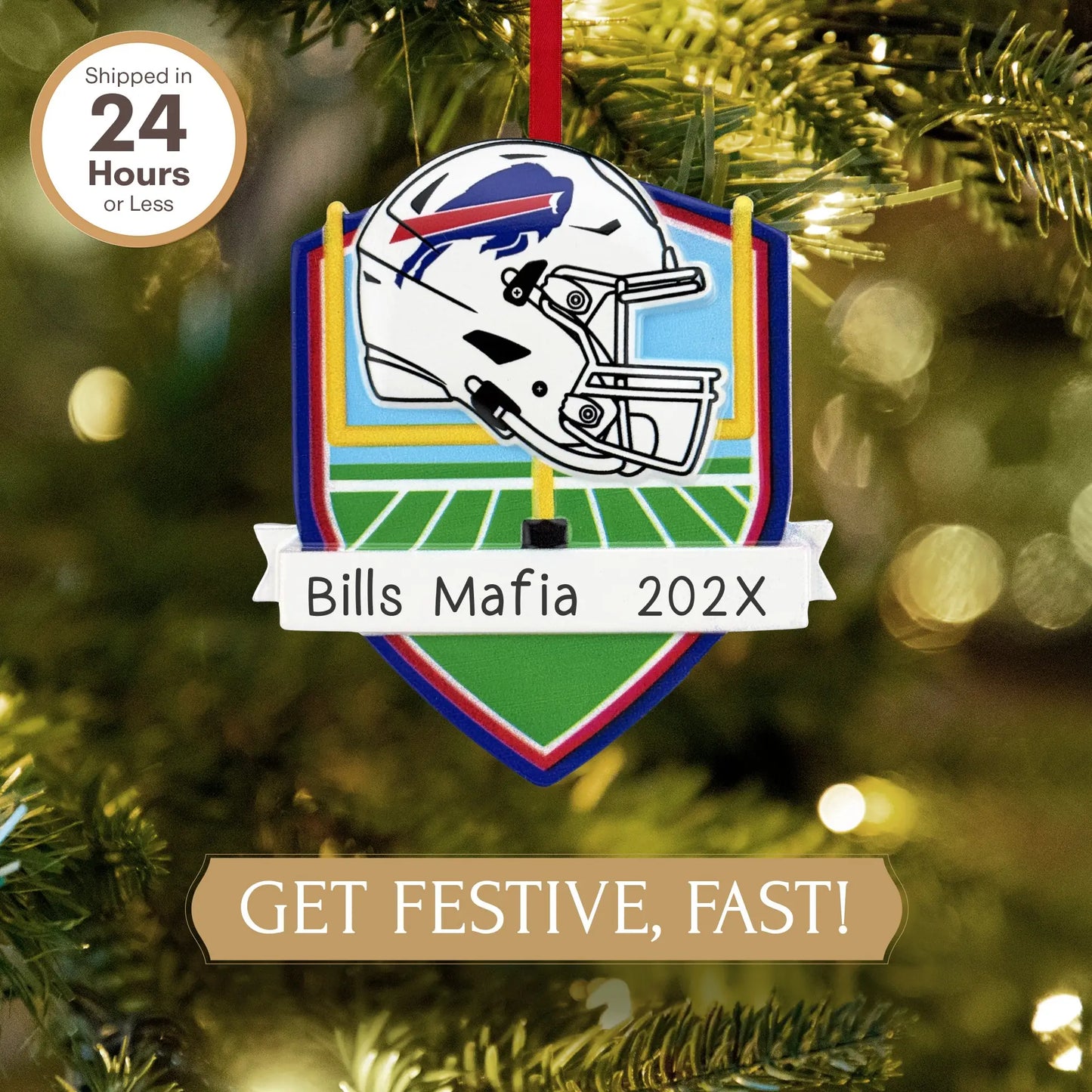 Buffalo Bills NFL Personalized Ornament