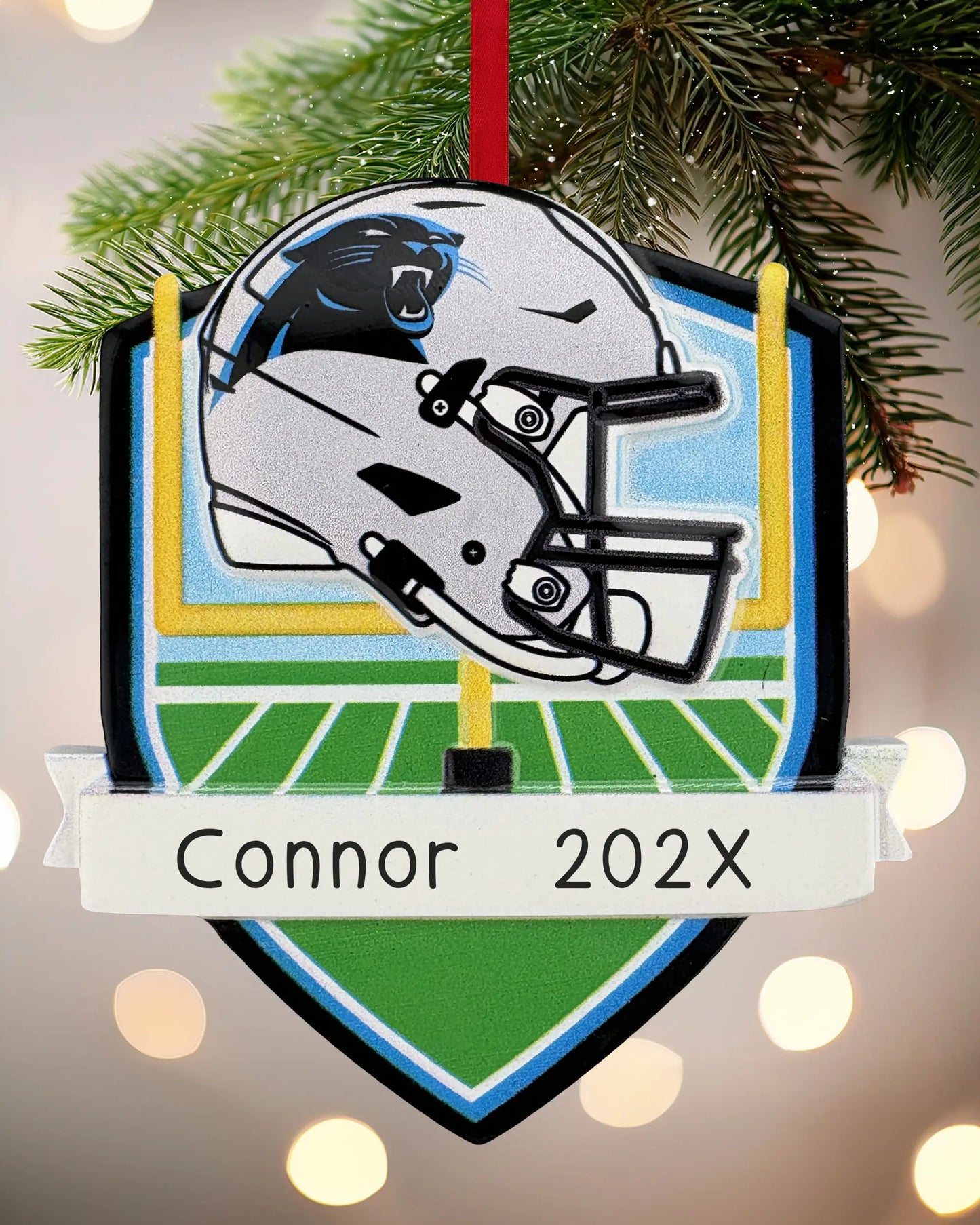 Carolina Panthers NFL Personalized Ornament