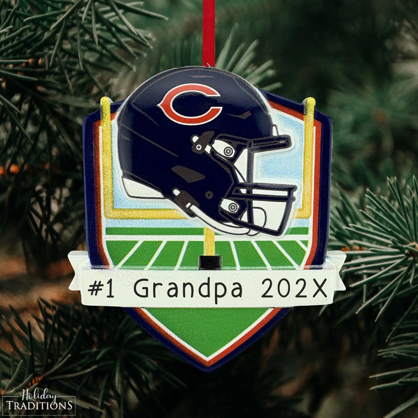 Chicago Bears NFL Personalized Ornament