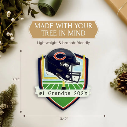 Chicago Bears NFL Personalized Ornament