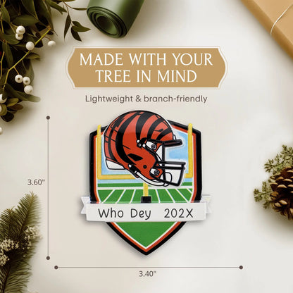 Cincinnati Bengals NFL Personalized Ornament