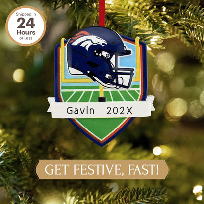 Denver Broncos NFL Personalized Ornament