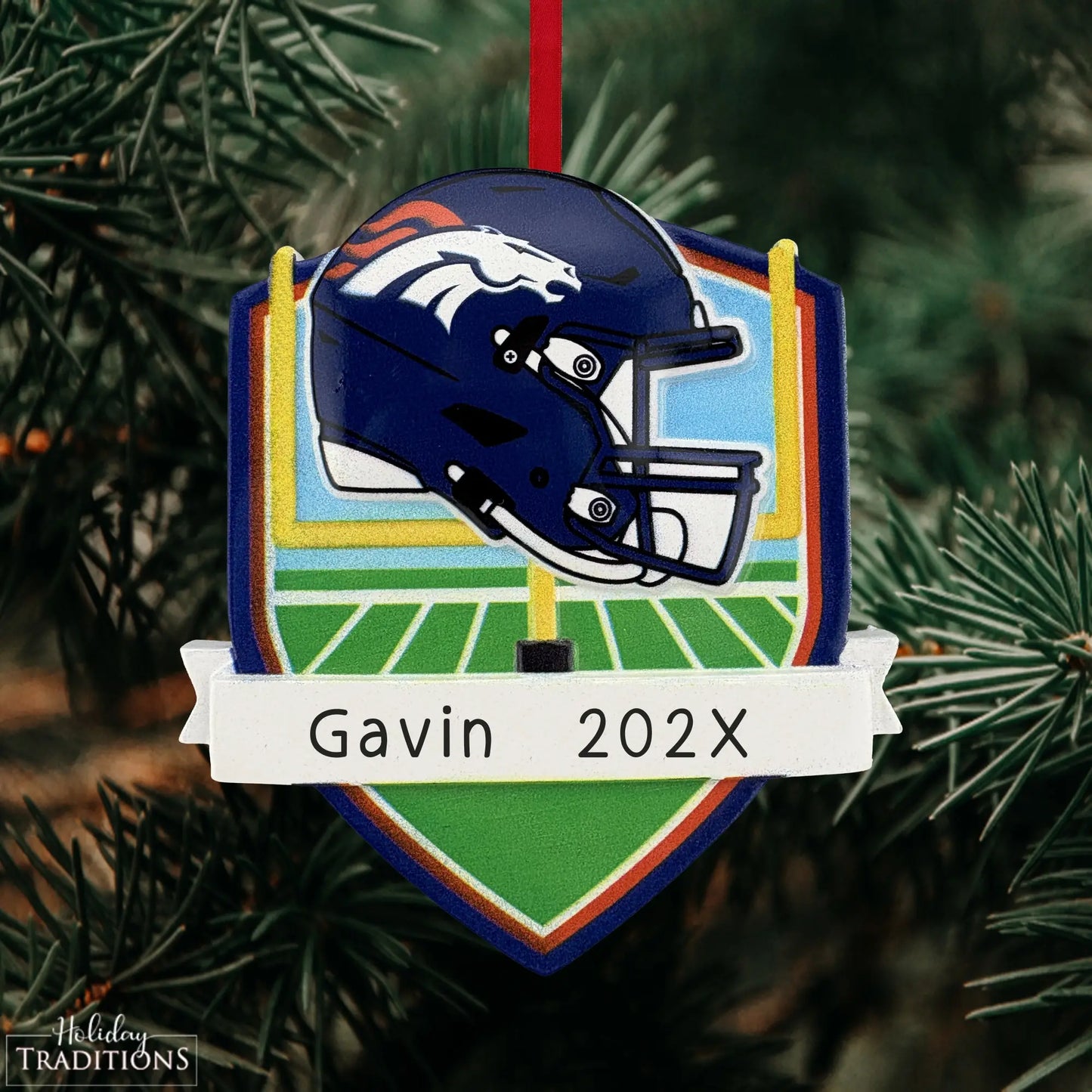 Denver Broncos NFL Personalized Ornament