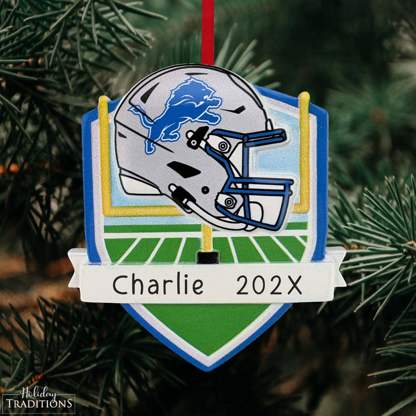 Detroit Lions NFL Personalized Ornament
