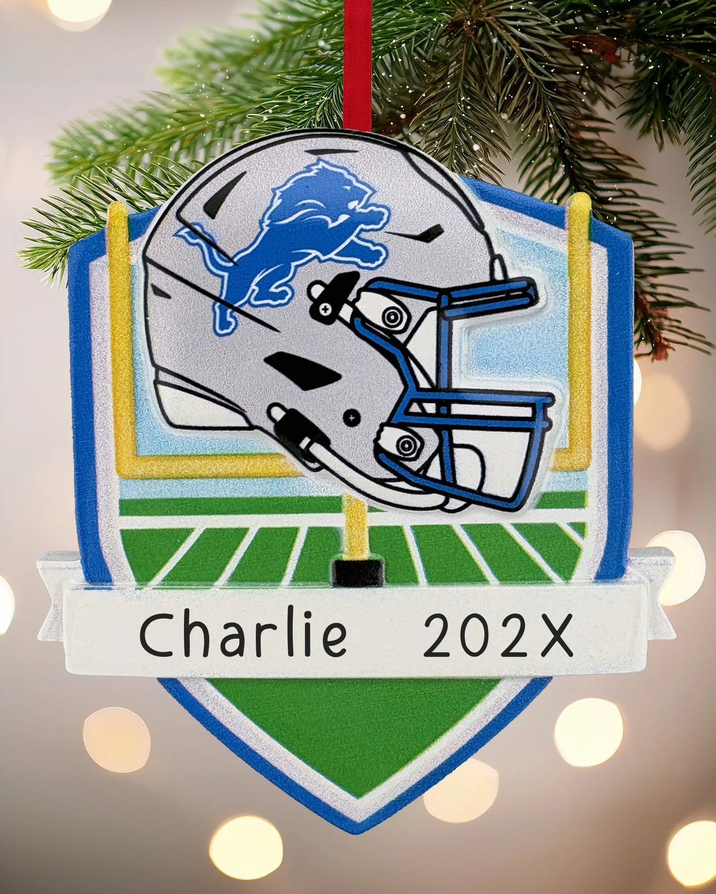 Detroit Lions NFL Personalized Ornament