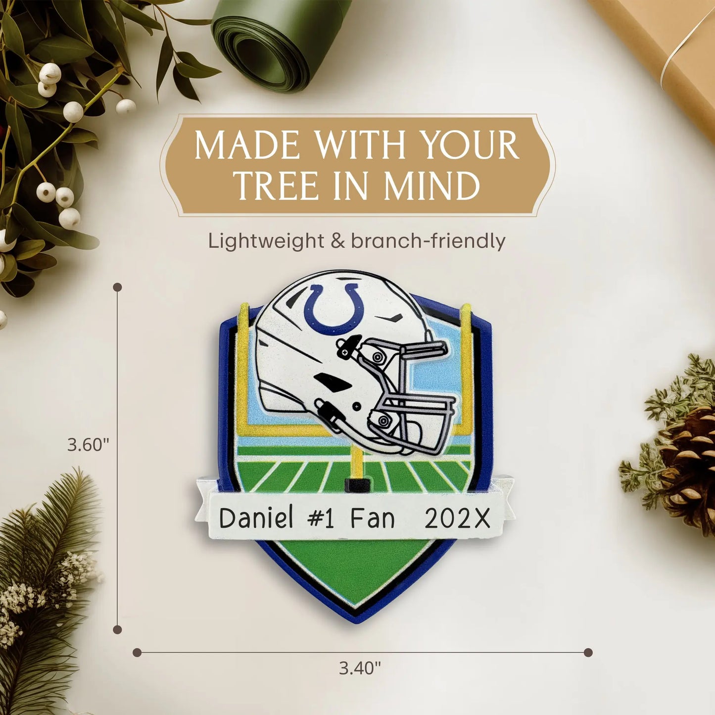 Indianapolis Colts NFL Personalized Ornament