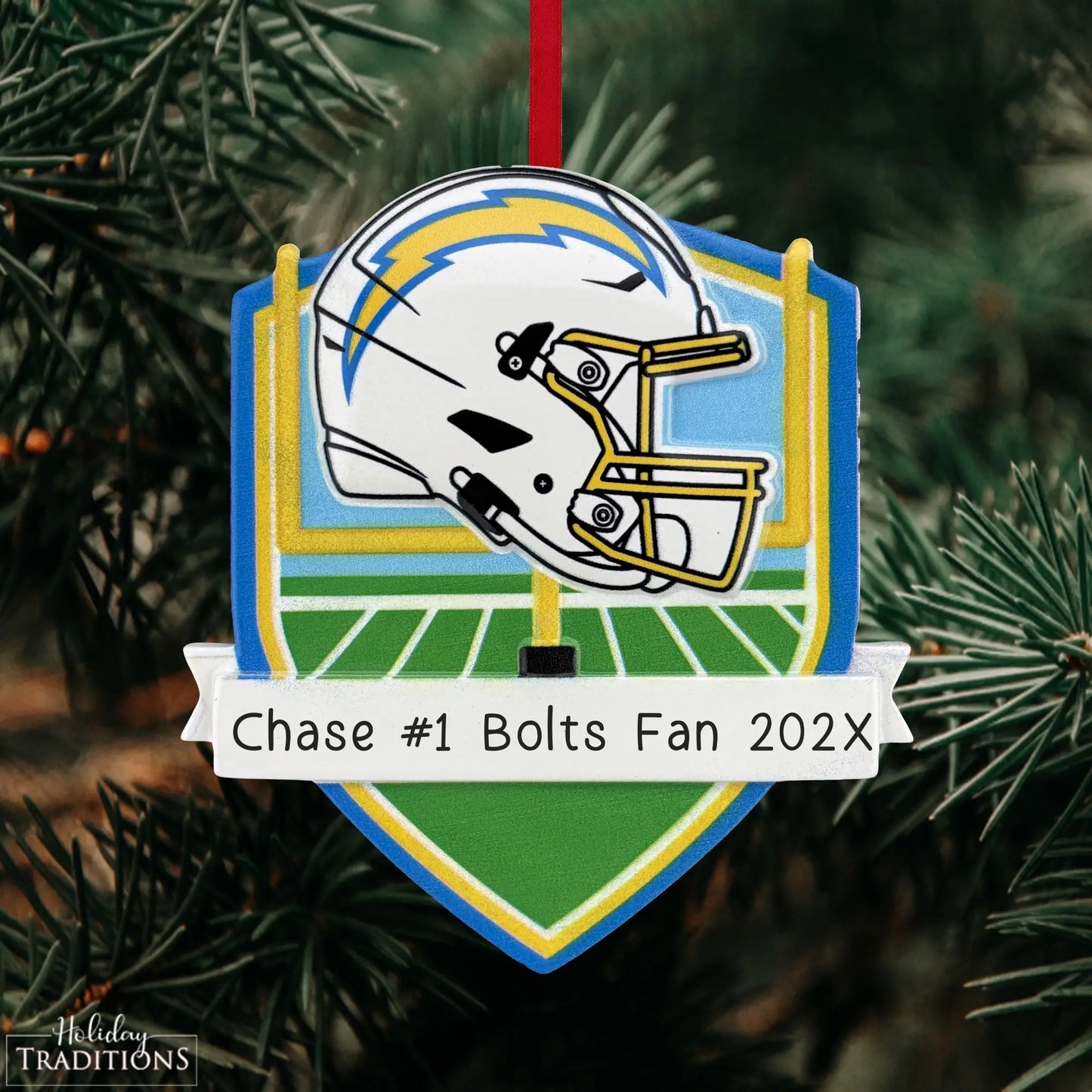 Los Angeles Chargers NFL Personalized Ornament