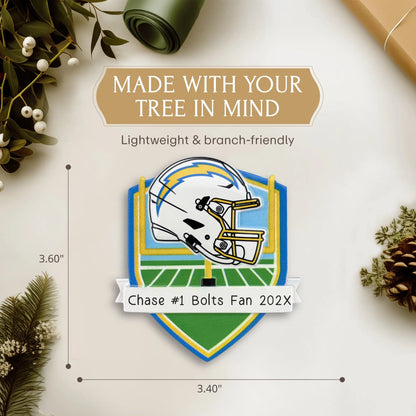Los Angeles Chargers NFL Personalized Ornament
