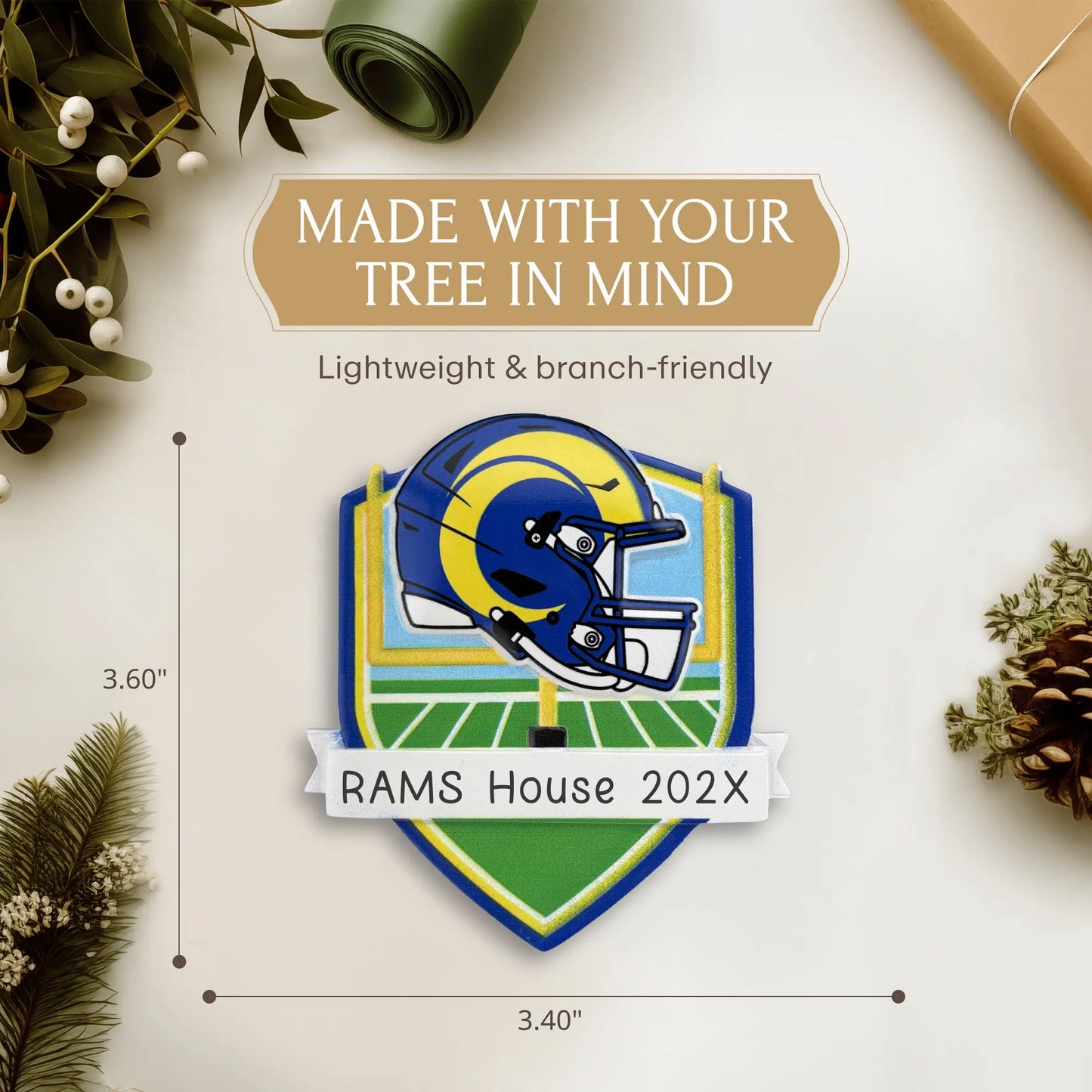 Los Angeles Rams NFL Personalized Ornament