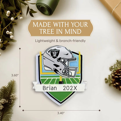 Las Vegas Raiders NFL Personalized Ornament