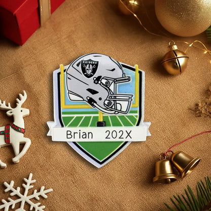 Las Vegas Raiders NFL Personalized Ornament