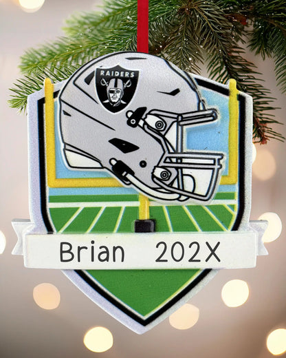 Las Vegas Raiders NFL Personalized Ornament