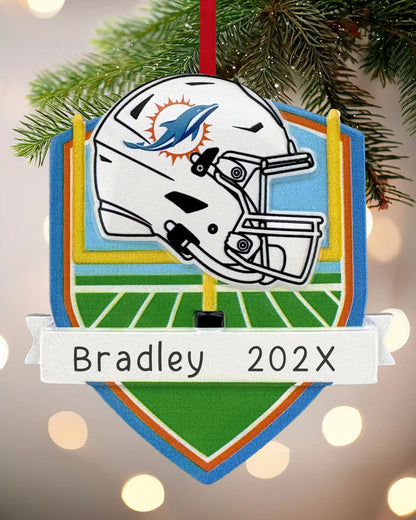 Miami Dolphins NFL Personalized Ornament