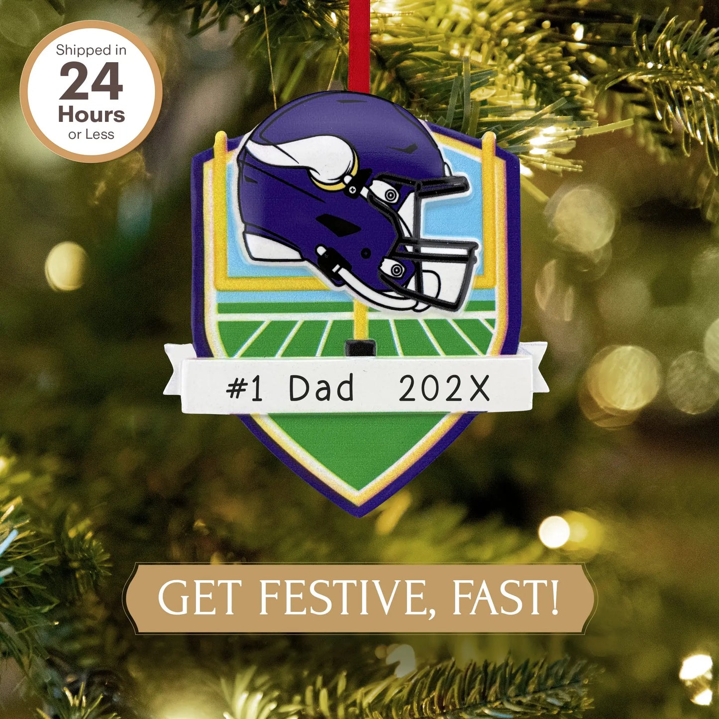 Minnesota Vikings NFL Personalized Ornament