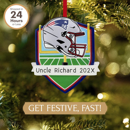 New England Patriots NFL Personalized Ornament