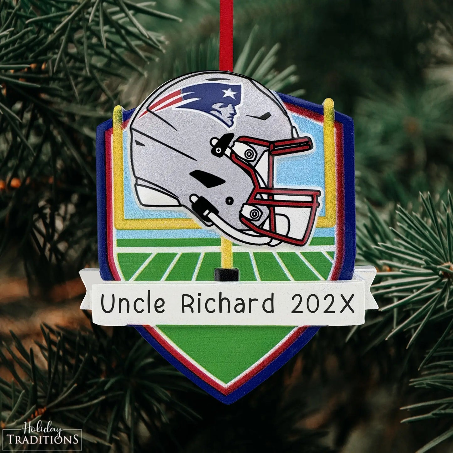 New England Patriots NFL Personalized Ornament