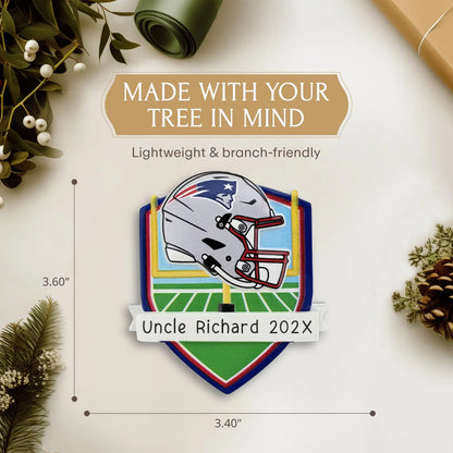 New England Patriots NFL Personalized Ornament