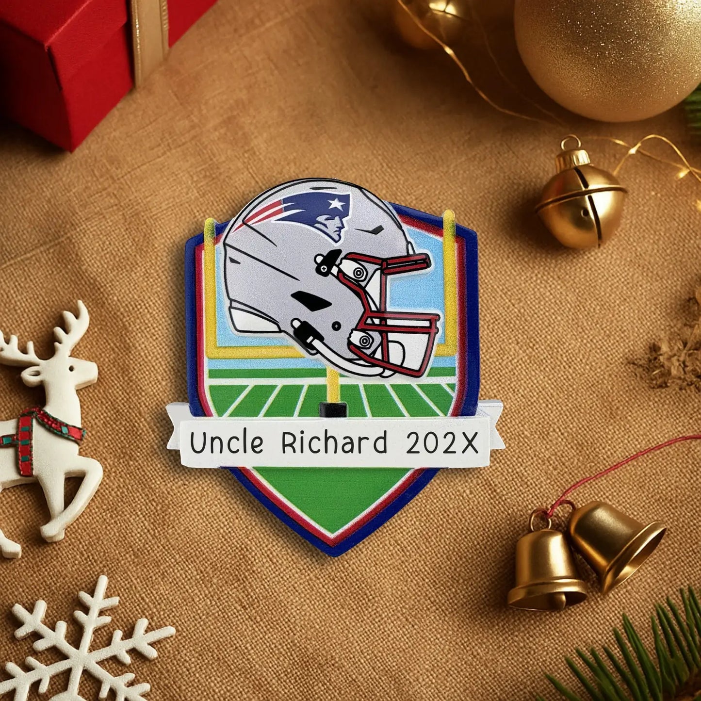 New England Patriots NFL Personalized Ornament