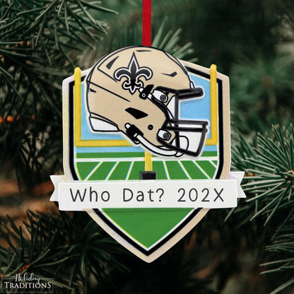 New Orleans Saints NFL Personalized Ornament