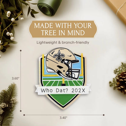 New Orleans Saints NFL Personalized Ornament