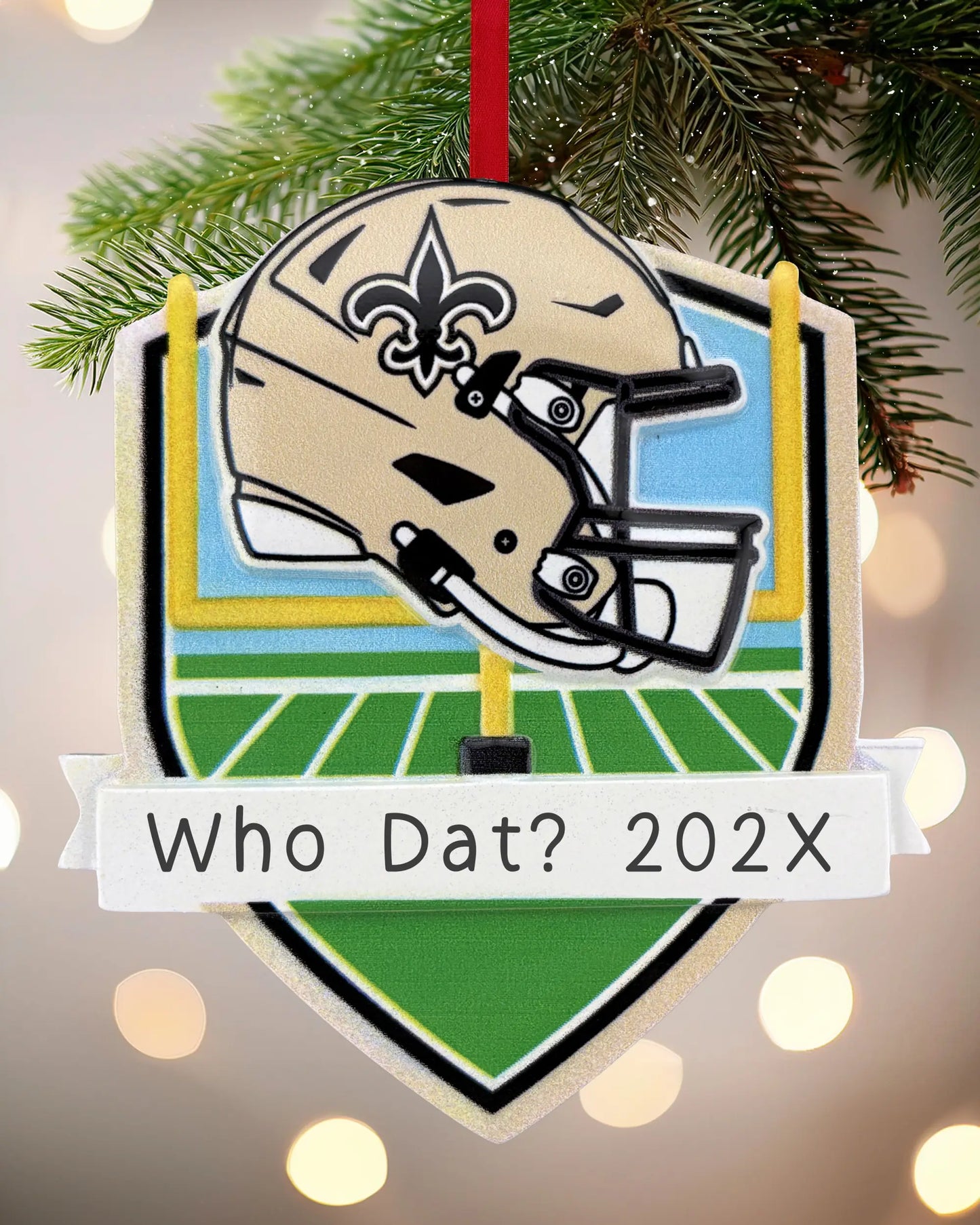 New Orleans Saints NFL Personalized Ornament