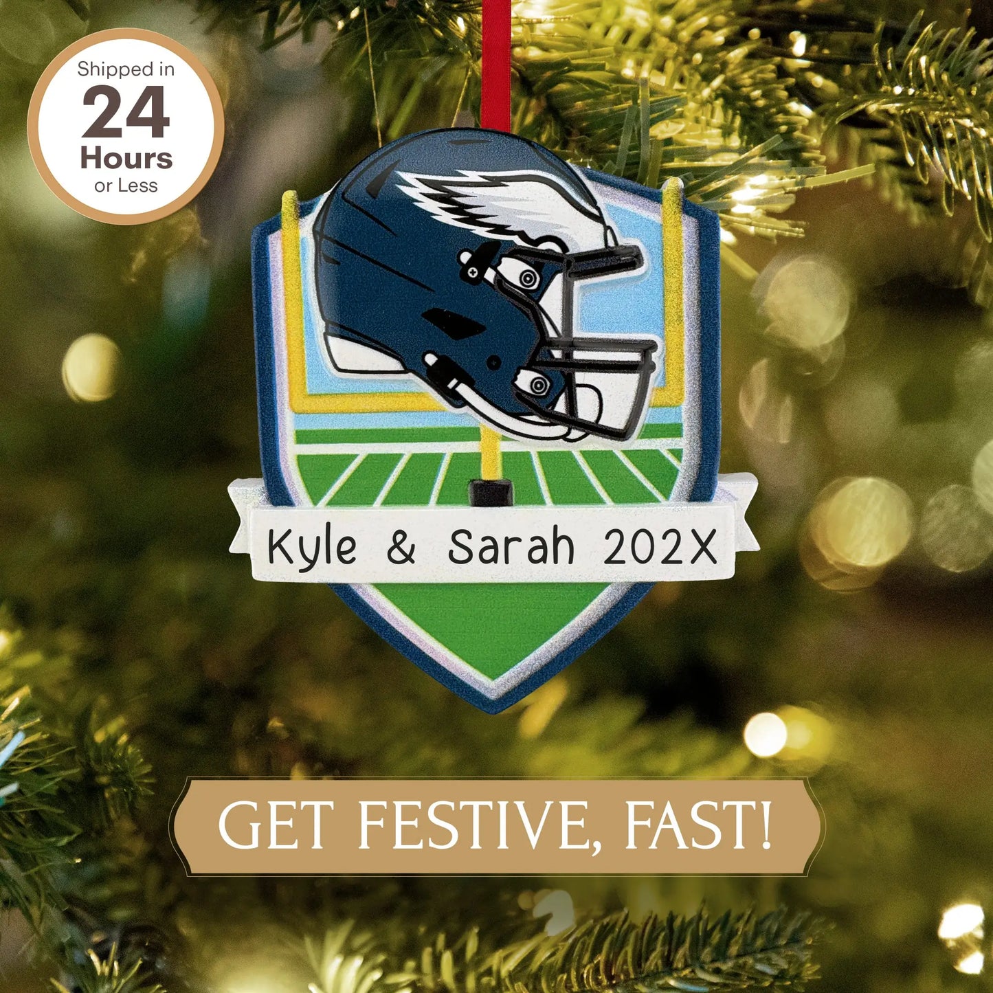 Philadelphia Eagles NFL Personalized Ornament