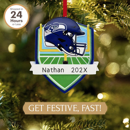 Seattle Seahawks NFL Personalized Ornament