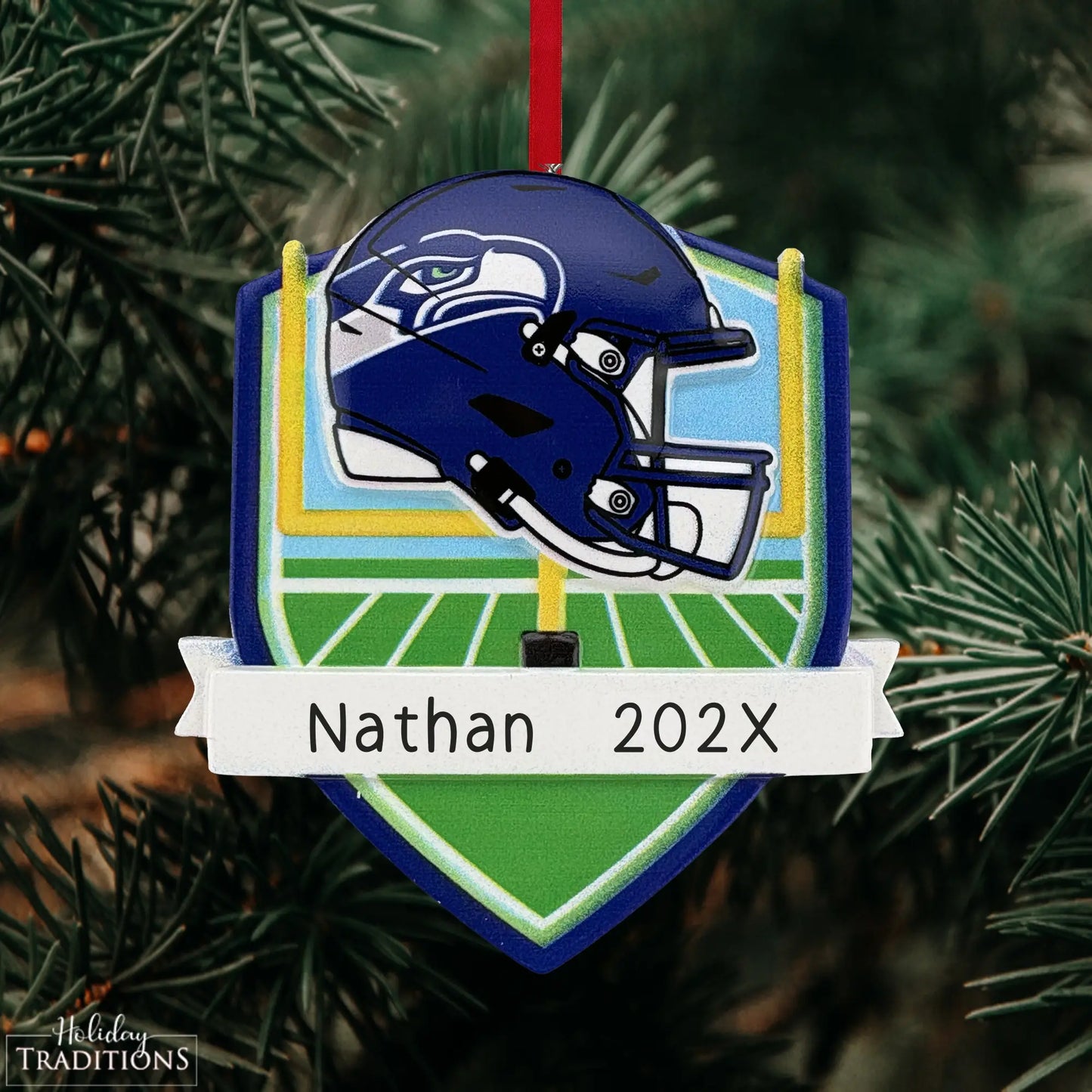Seattle Seahawks NFL Personalized Ornament