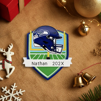 Seattle Seahawks NFL Personalized Ornament