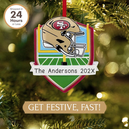 San Francisco 49ers NFL Personalized Ornament