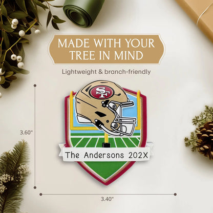 San Francisco 49ers NFL Personalized Ornament