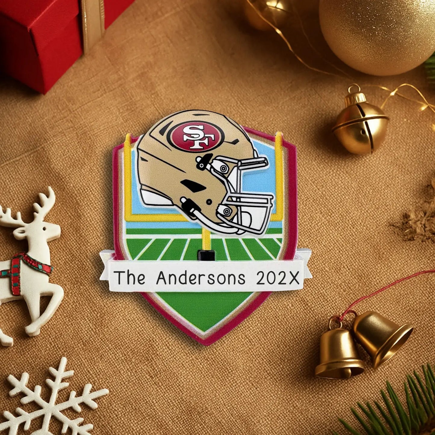 San Francisco 49ers NFL Personalized Ornament
