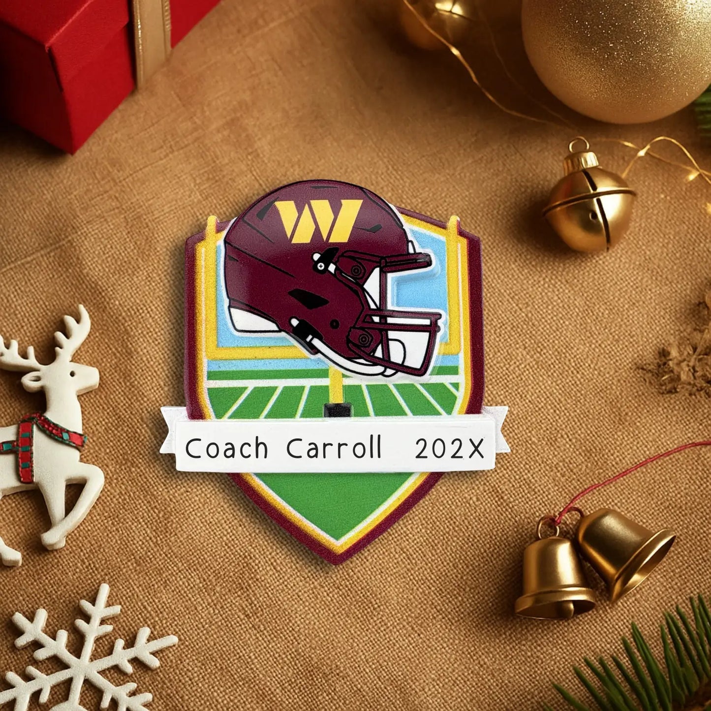 Washington Commanders NFL Personalized Ornament