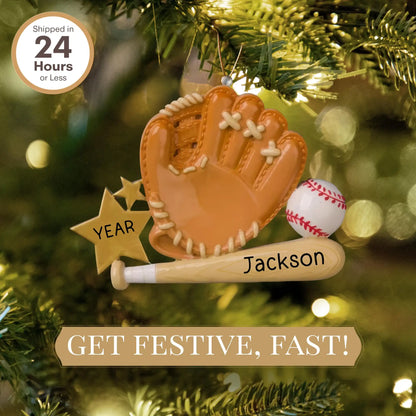 Baseball Fun Christmas Ornament
