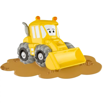 Yellow Bulldozer Christmas Ornament